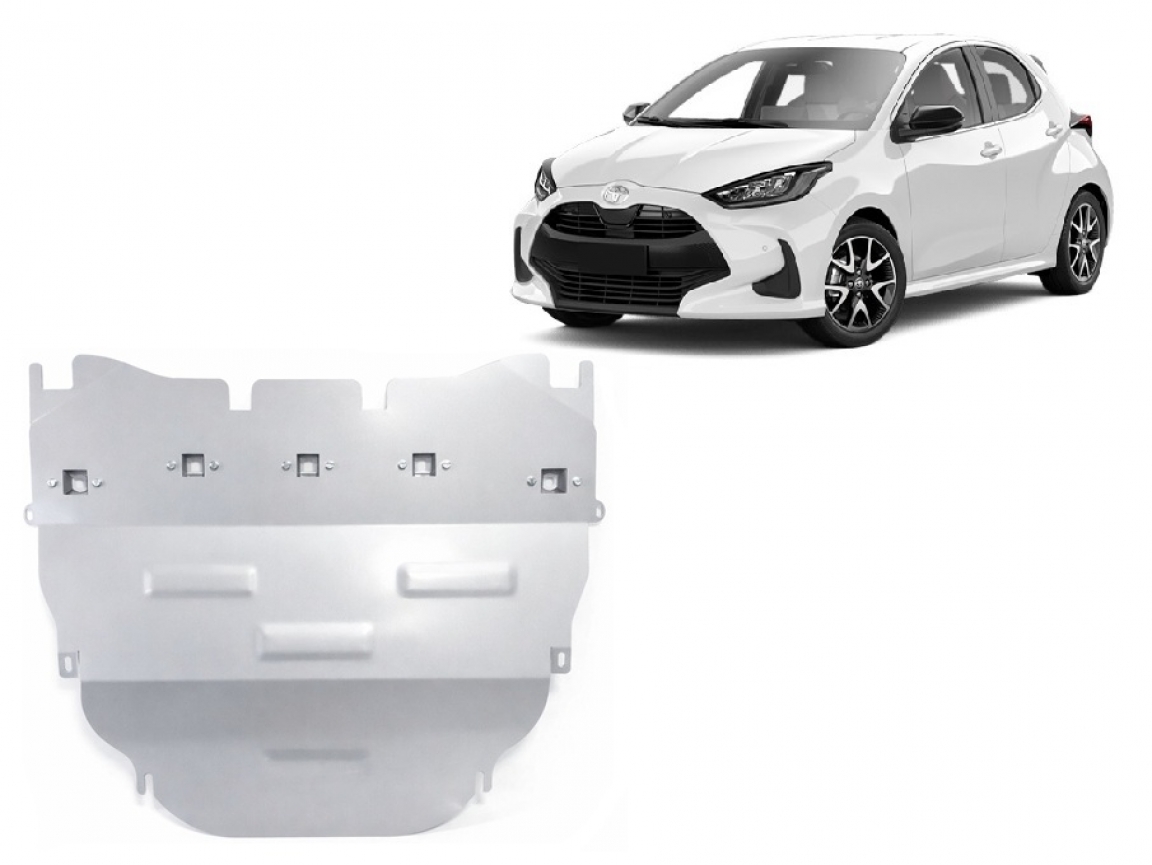 Bunnplate Aluminium Motor+ | Toyota Yaris (2021-2026) - 2