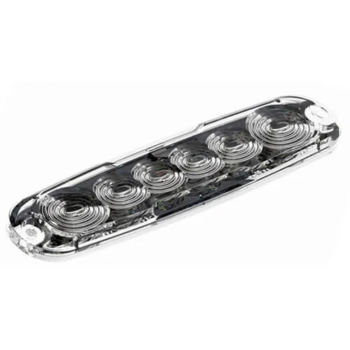 Slimline LED advarselslys | R65 | 6 LED'er | ravgul | 10-30v