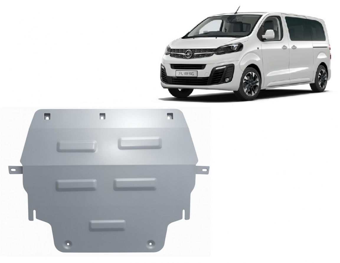 Pohjapanssari Aluminium Moottori+ | Opel Zafira Life (2019-2026) - 2