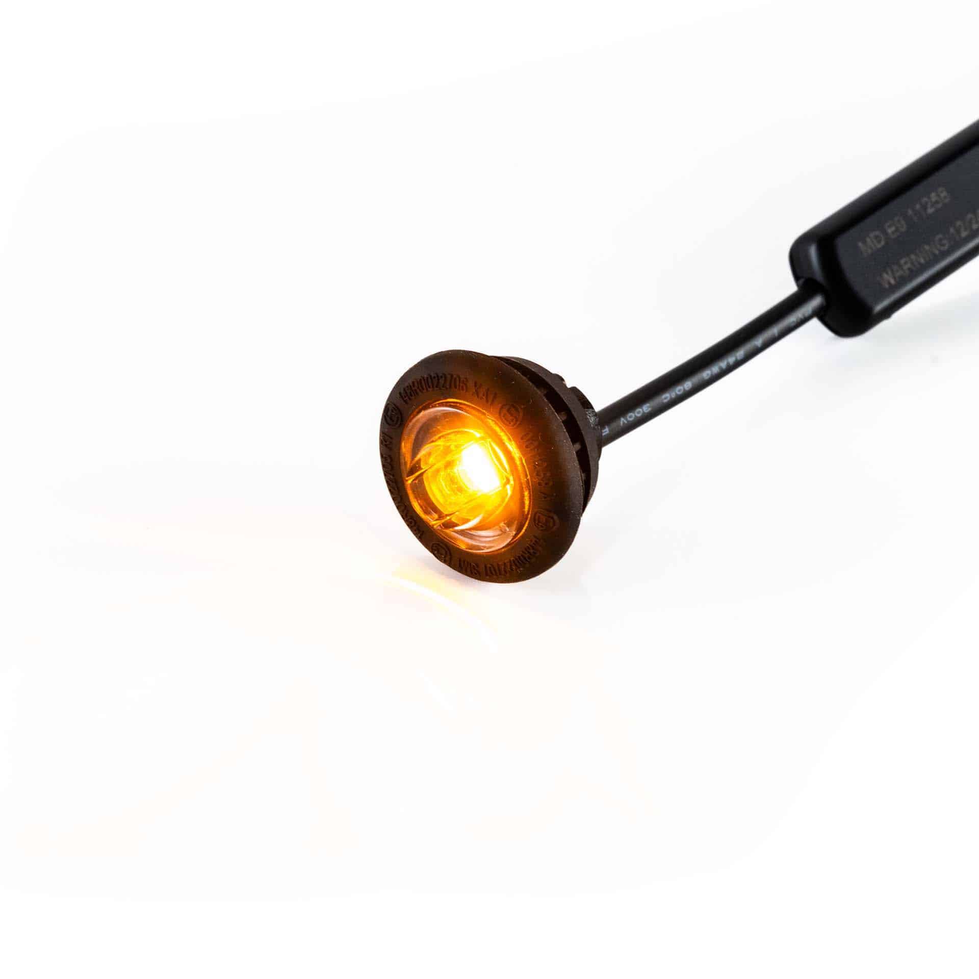 LED marker light amber with R65 warning light 12-24v 200cm cable - 2