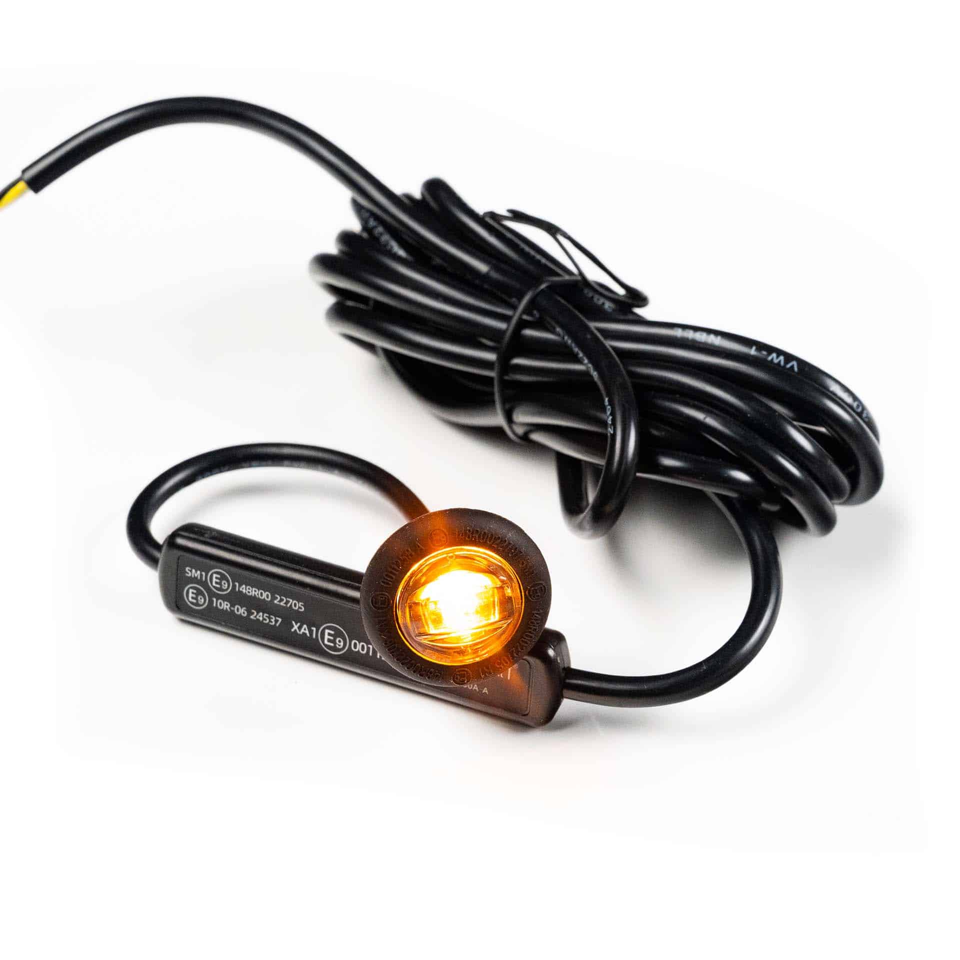 LED marker light amber with R65 warning light 12-24v 200cm cable