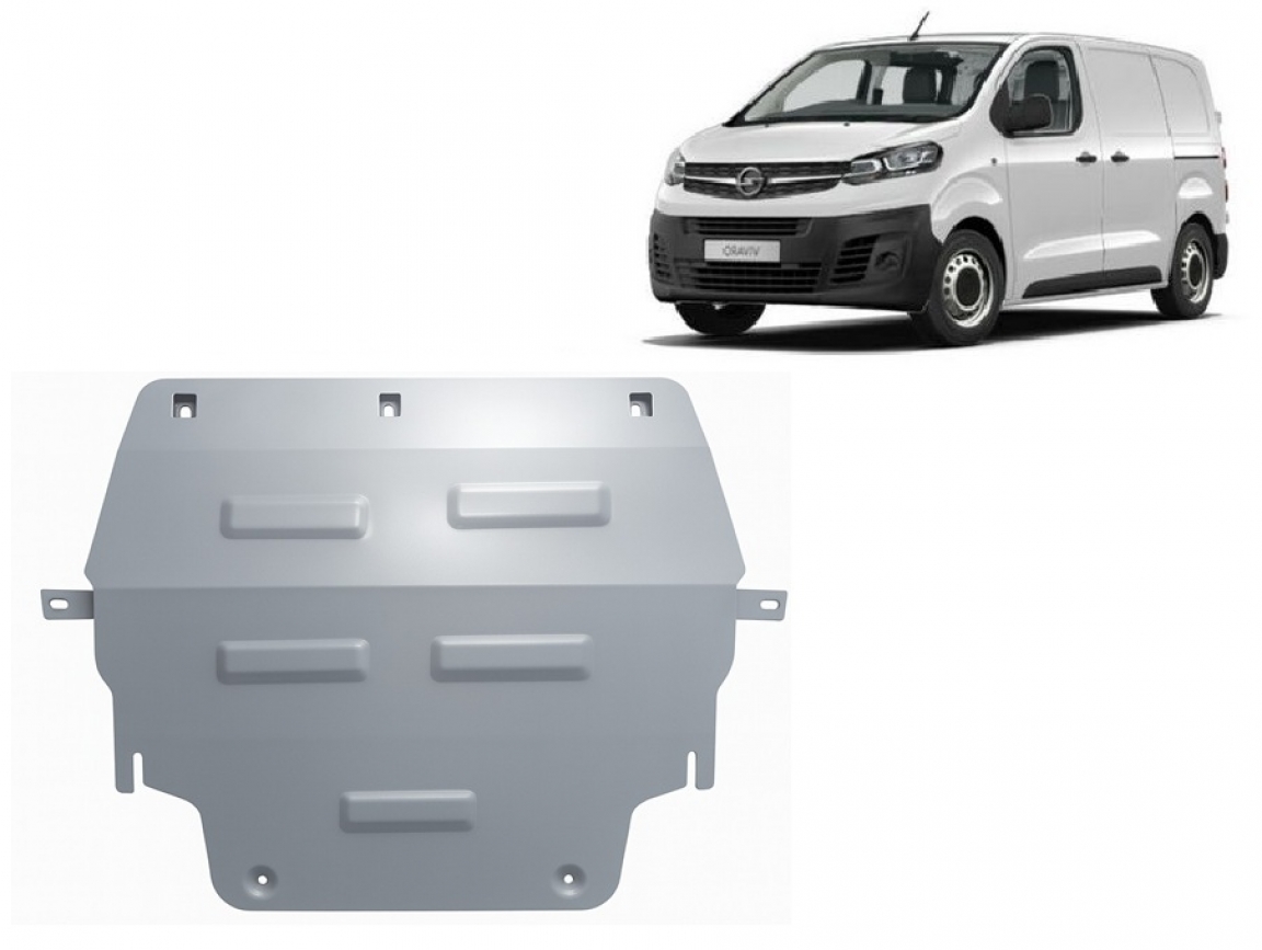 Hasplåt Aluminium Motor+ | Opel Vivaro (2019-2026) - 2