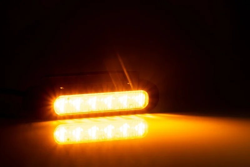 R65 LED warning light 6 LEDs Amber | 10-30v - 5
