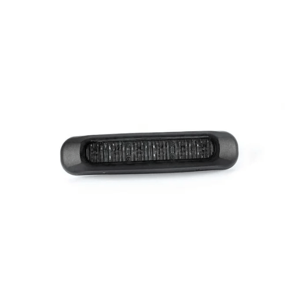 R65 LED varningsljus 6 LED Mörk Bärnsten 10 - 30V - 2
