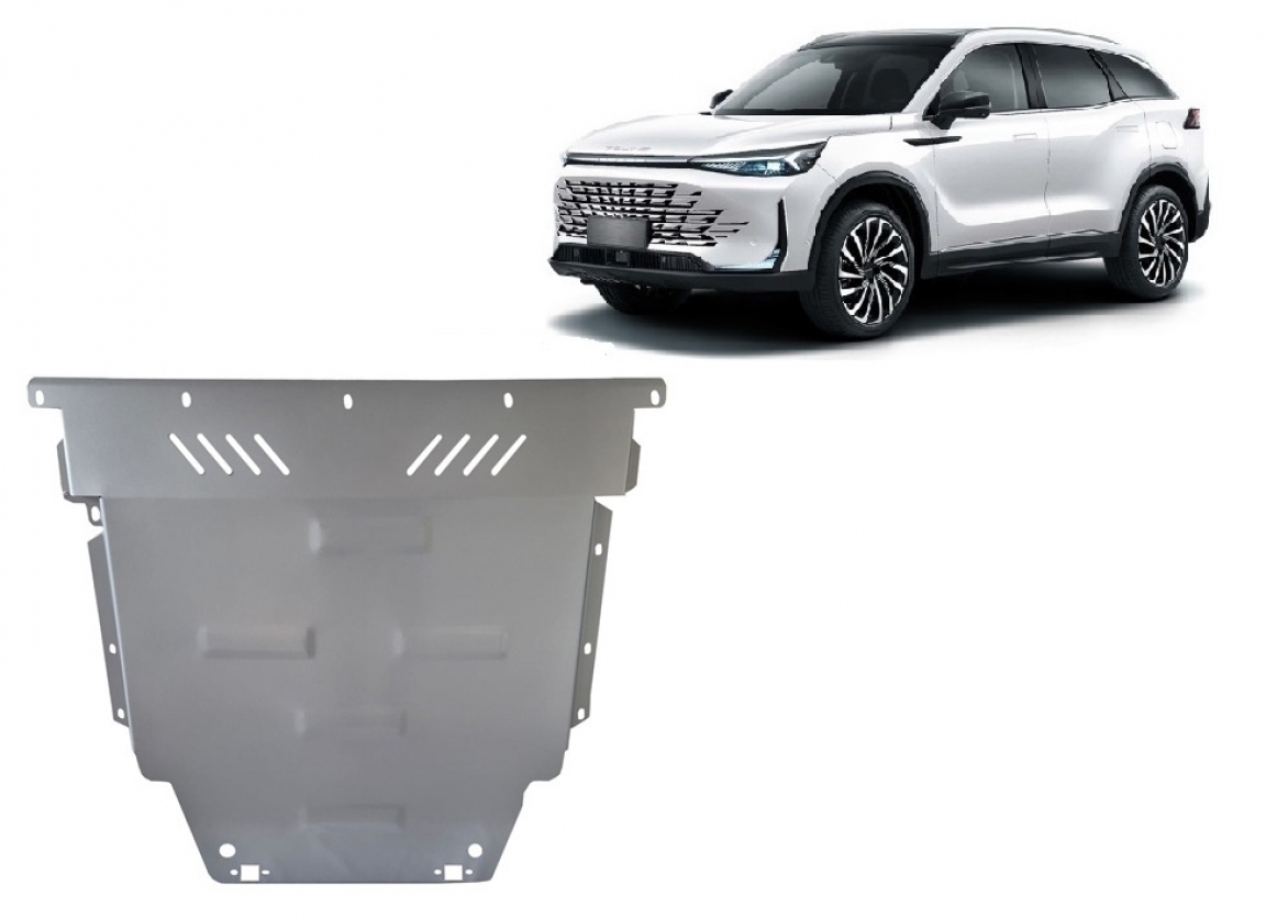 Hasplåt Aluminium Motor+ | BAIC Beijing X75 (2023-2026) - 2