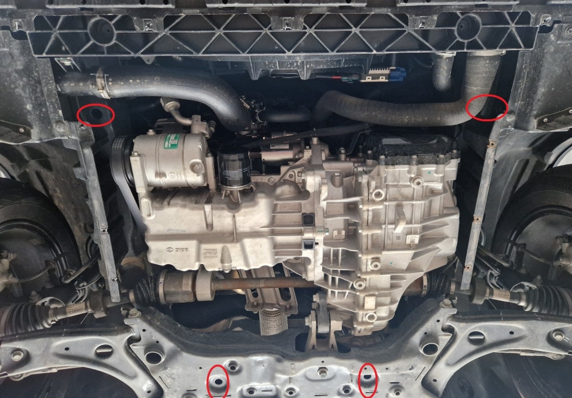 Hasplåt Aluminium Motor+ | BAIC Beijing X75 (2023-2026) - 4