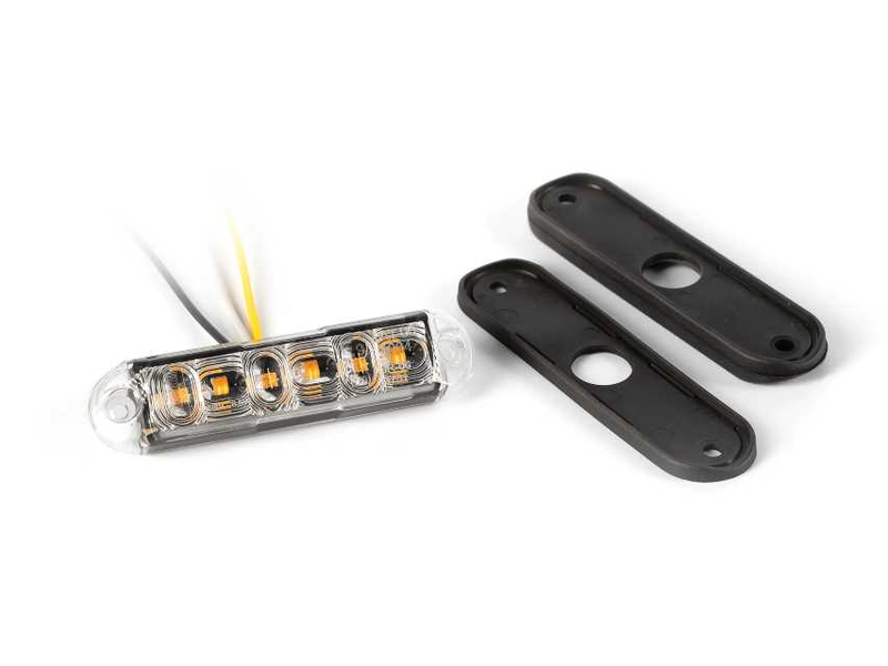 LED R65 Varsellys 6-LED 12-24v 15cm kabel (4-blinkemønstre) - 2