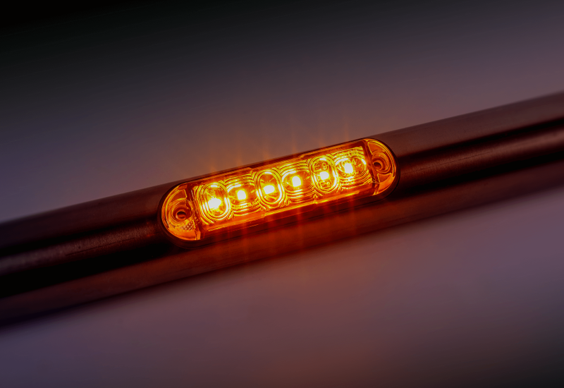 LED R65 Varsellys 6-LED 12-24v 15cm kabel (4-blinkemønstre) - 5