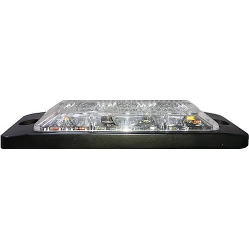 LED varsellys 3 LED-er | R65 | ultratynn slimline | ravgul | 10-30v - 2