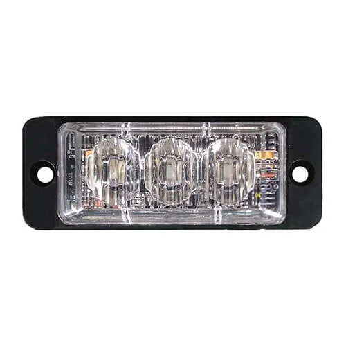 LED varsellys 3 LED-er | R65 | ultratynn slimline | ravgul | 10-30v
