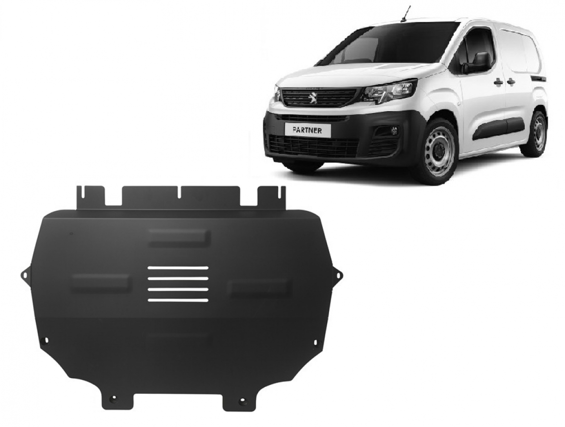 Hasplåt Stål Motor+ | Peugeot Partner (2018-2026) - 2