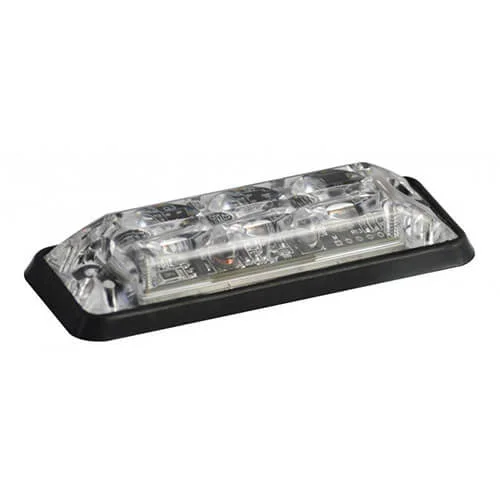Ultra-flat Slimline LED warning light | 3 LEDs | Amber | 10-30v - 2
