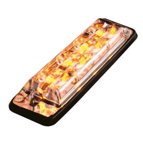 Ultra-flat Slimline LED varsellys 4 LED-er | R65 | Rav | 10-30v - 2