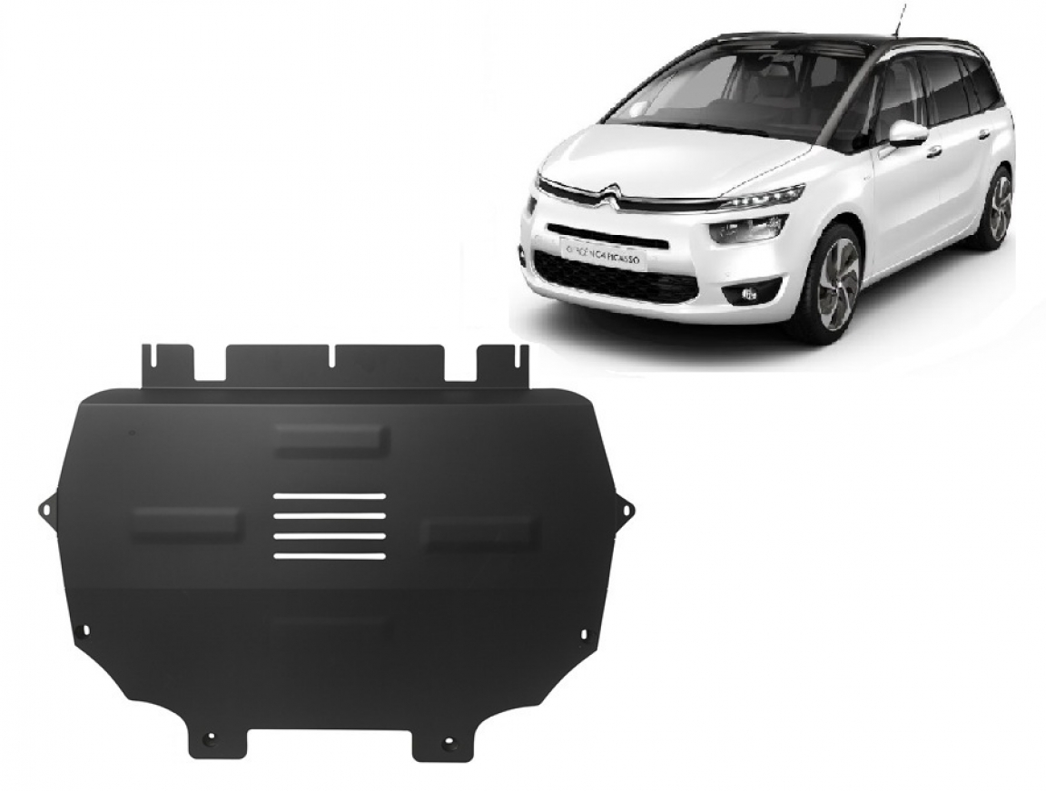 Hasplåt Stål Motor+ | Citroën C4 Picasso (2013-2018) - 2