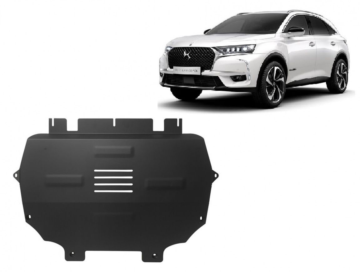 Hasplåt Stål Motor+ | Citroën DS 7 Crossback (2017-2026) - 2
