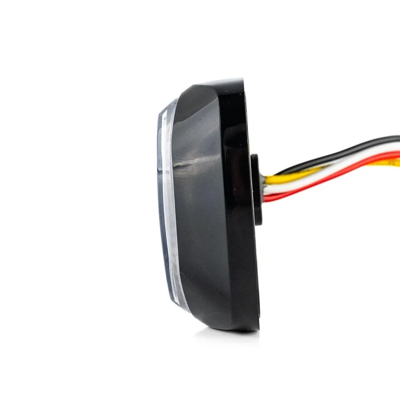 LED R65 warning light + halo ring, amber red 12-24v - 7