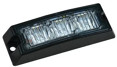 LED warning light 3 LEDs | R65 | slimline | amber | 10-30v