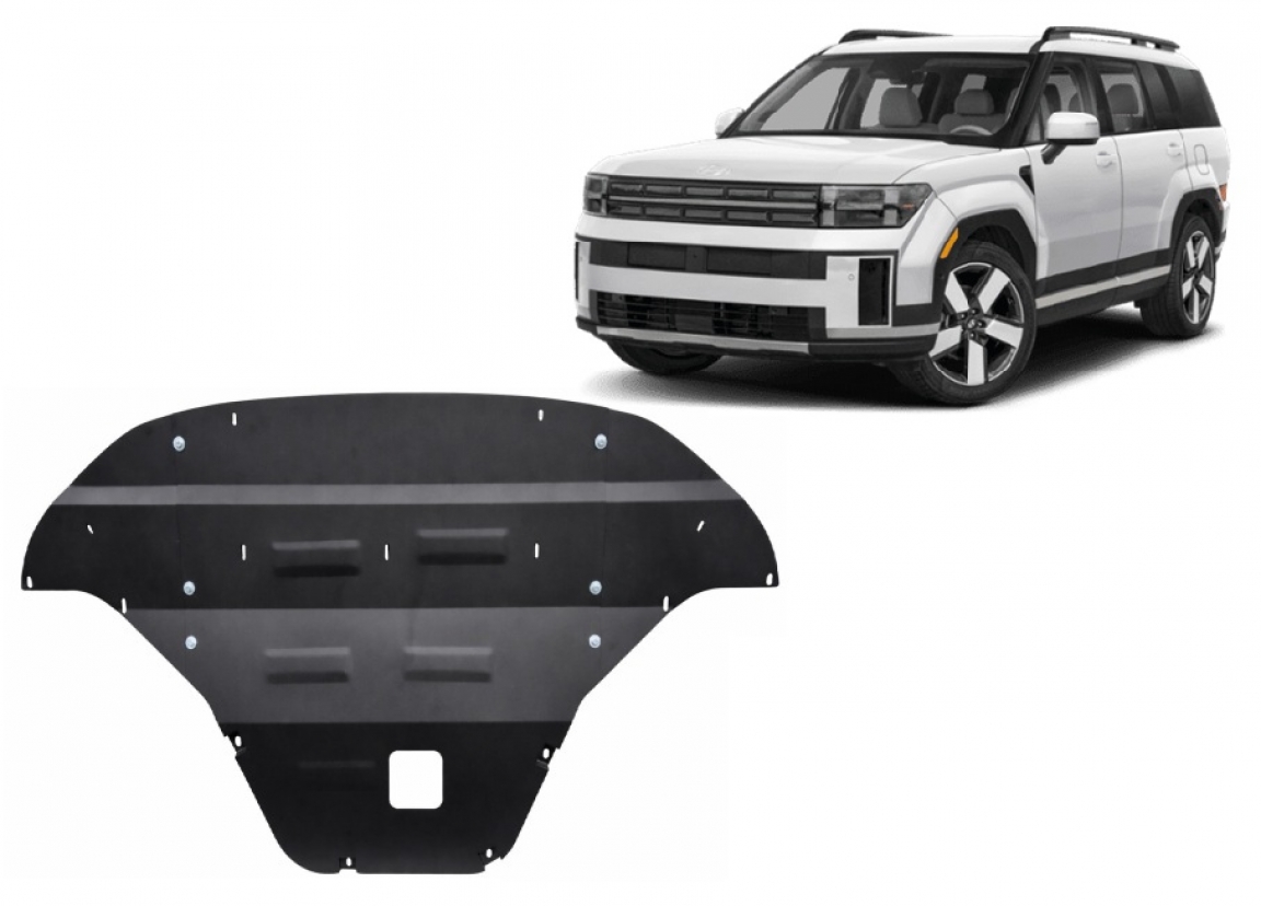 Bundplade Stål Motor+ | Hyundai Santa Fe (2024-2026) - 2