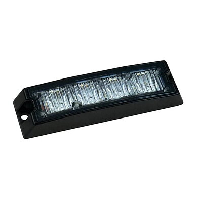 LED warning light 4 LEDs | R65 | slimline | amber | 10-30v