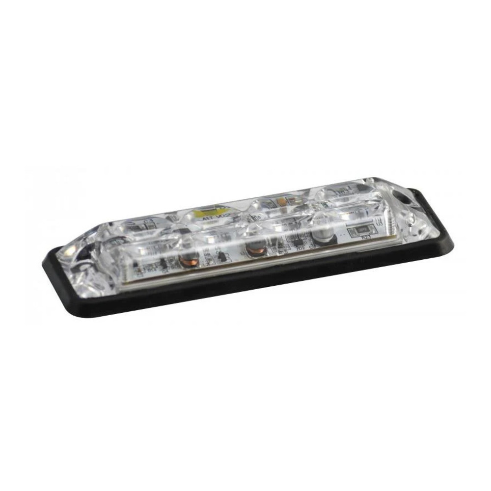 LED varsellys 4 LED-er | R10 | slank | hvit 10-30v