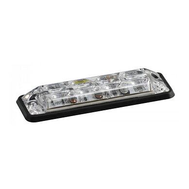 LED warning light 4 LEDs | R10 | slimline | white 10-30v