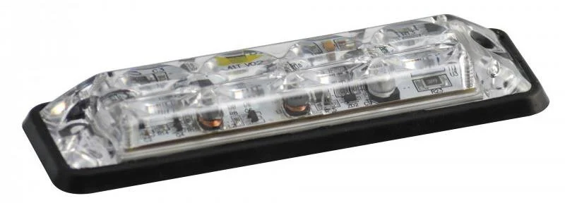LED varningsljus 4 LED | R10 | slimline | vit 10-30v