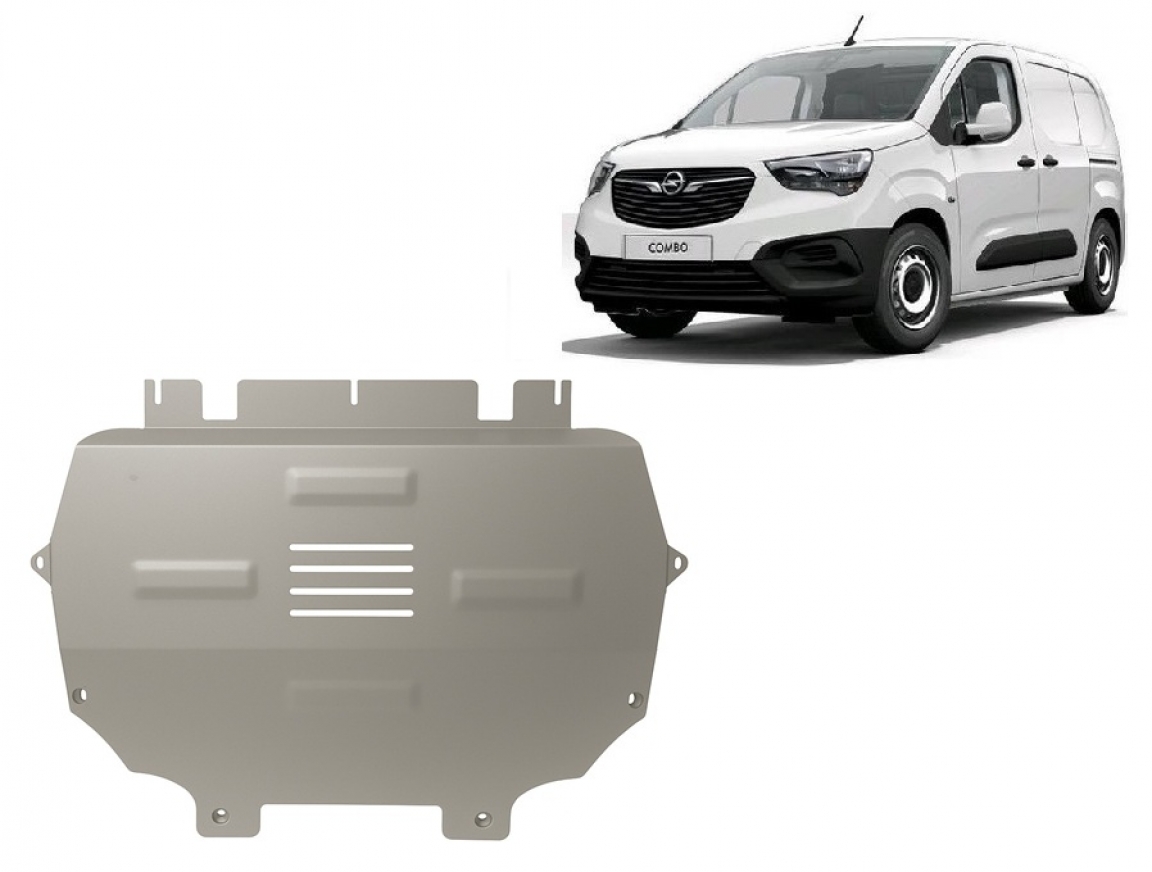 Bunnplate Aluminium Motor+ | Opel Combo E (2018-2026) - 2