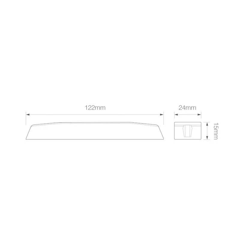 R65 Slimline LED varsellys | 6 LEDer | Rav | 10-30v - 2