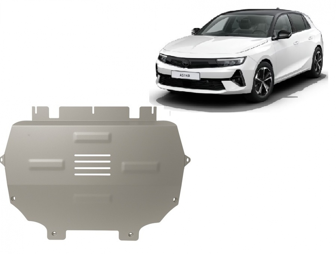 Skid plate Aluminium Engine+ | Opel Astra L (2001-2026) - 2