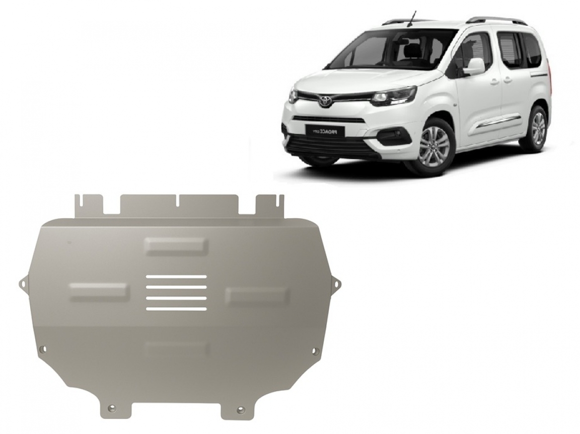 Skid plate Aluminium Engine+ | Toyota Proace City Verso (2019-2026) - 2