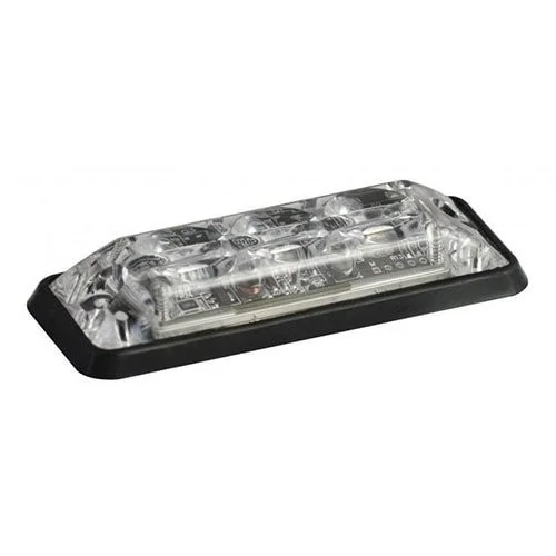 Ultra-platt Slimline LED-varningsljus 3 LED | vit | 12-24v - 2