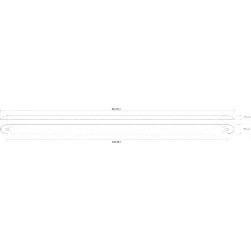 LED interiörbelysning | exkl. strömbrytare | 60cm. kabel | vit | 12V |. | kallvitt ljus - 2
