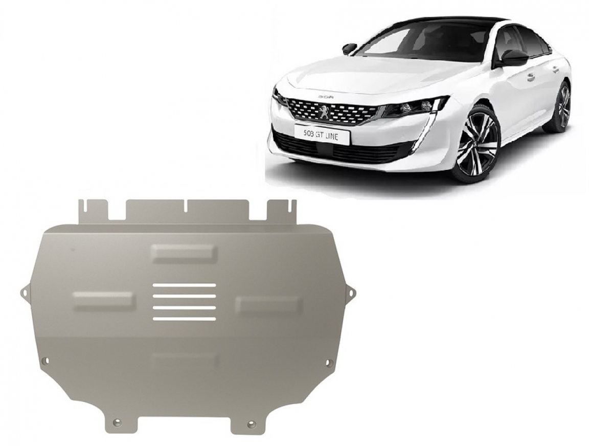 Skid plate Aluminium Engine+ | Peugeot 508 (2019-2026) - 2