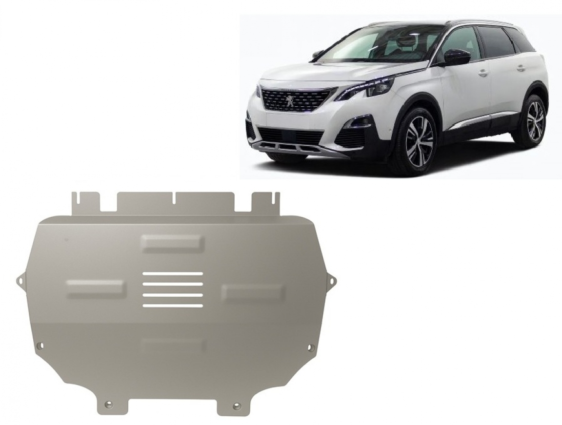 Bunnplate Aluminium Motor+ | Peugeot 5008 (2017-2026) - 2