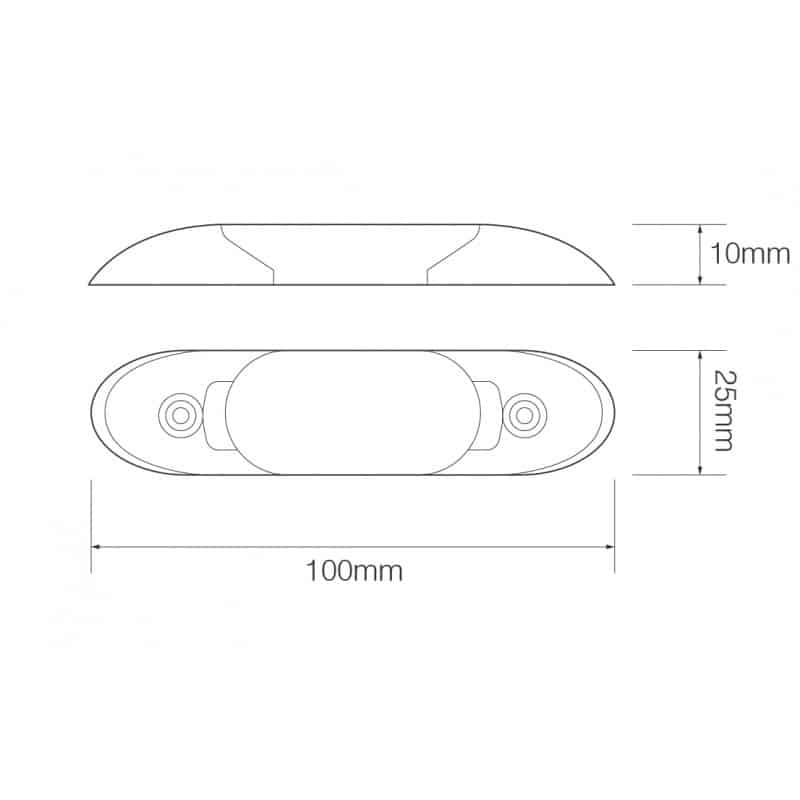 LED interior lighting | excl. switch | 10cm cable | white | 12V |. | cold white light - 2