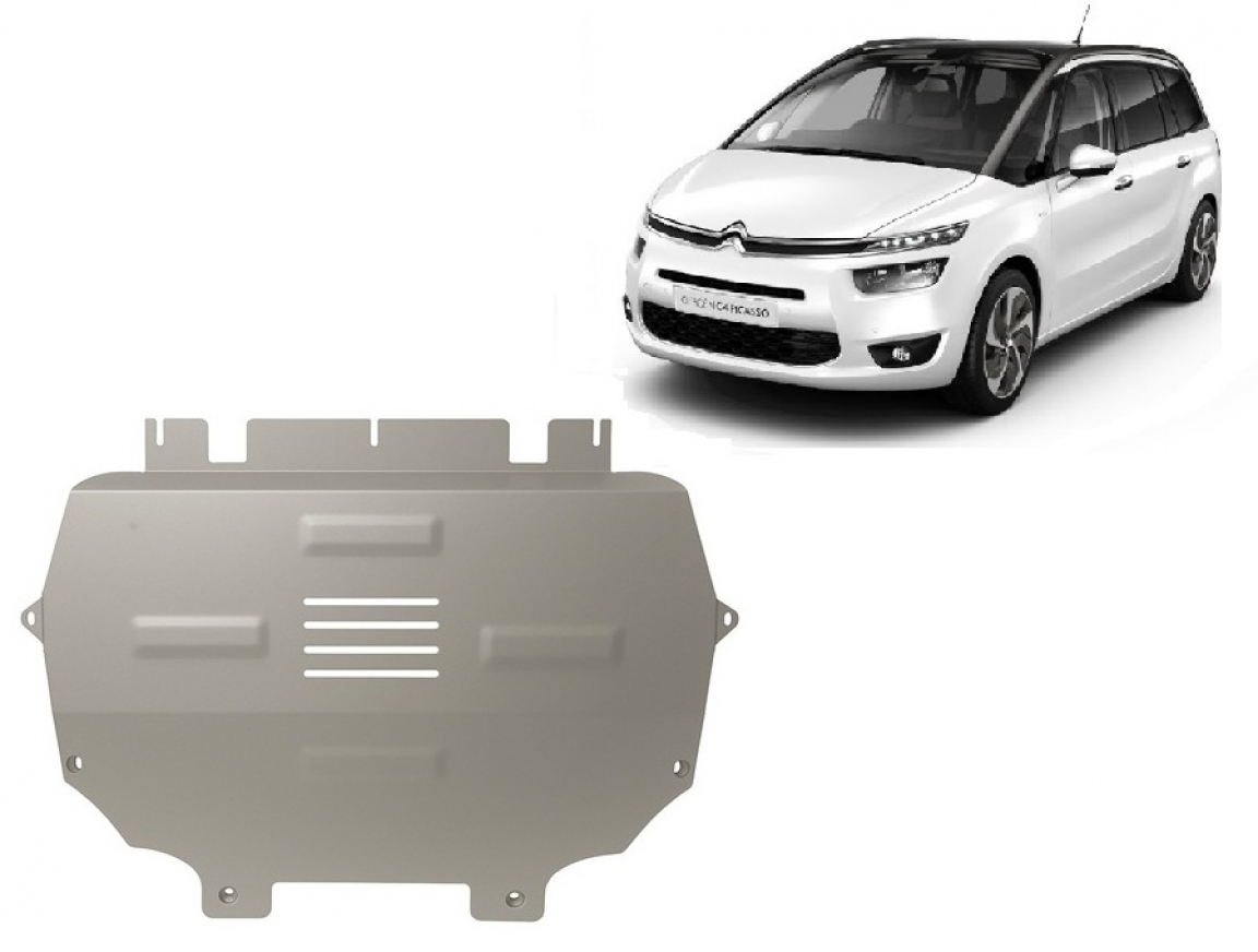Bunnplate Aluminium Motor+ | Citroën C4 Picasso (2013-2018) - 2
