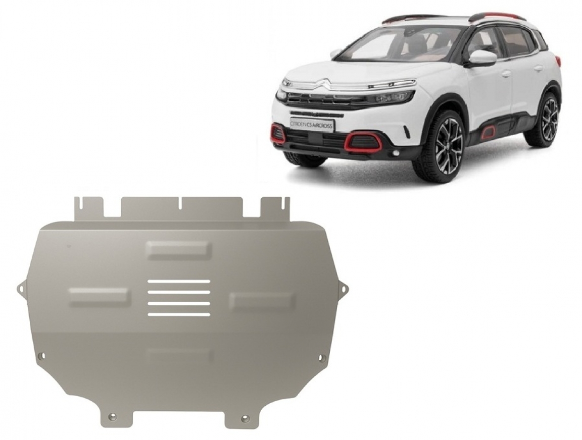Bunnplate Aluminium Motor+ | Citroën C5 Aircross (2017-2026) - 2