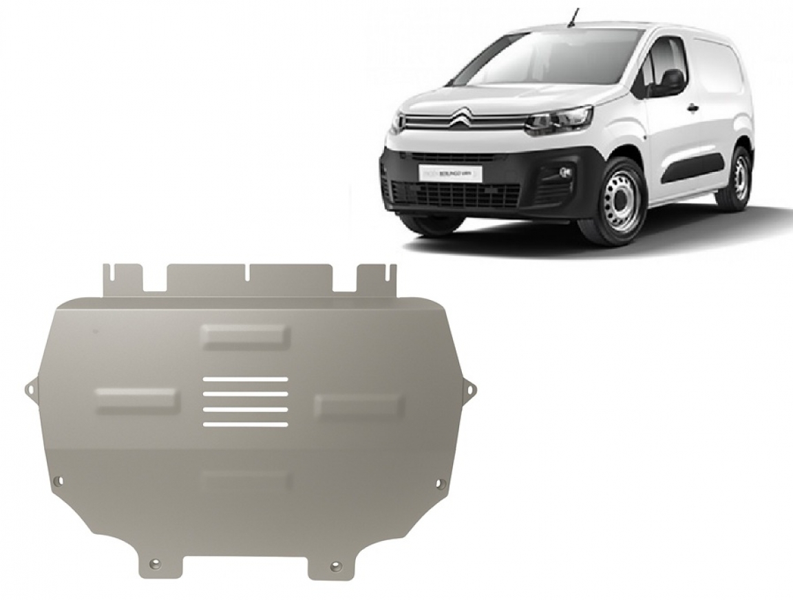 Bundplade Aluminium Motor+ | Citroën Berlingo (2018-2026) - 2