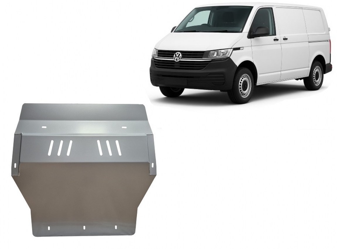 Hasplåt Aluminium Motor+ | VW Transporter T6.1 (2019-2023) - 2