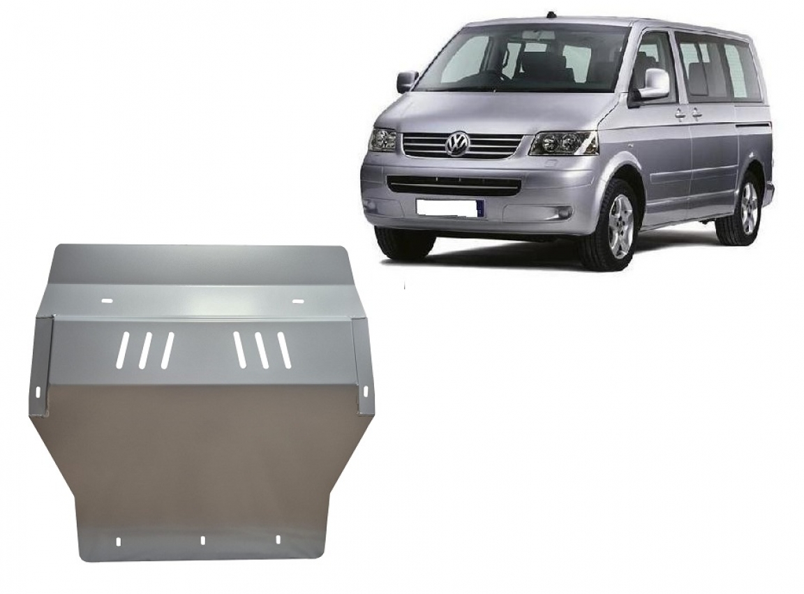 Hasplåt Aluminium Motor+ | VW Transporter T5 Caravelle (2004-2015) - 2