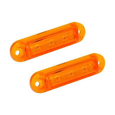 LED markeringslys rav 12v (sett med 2)