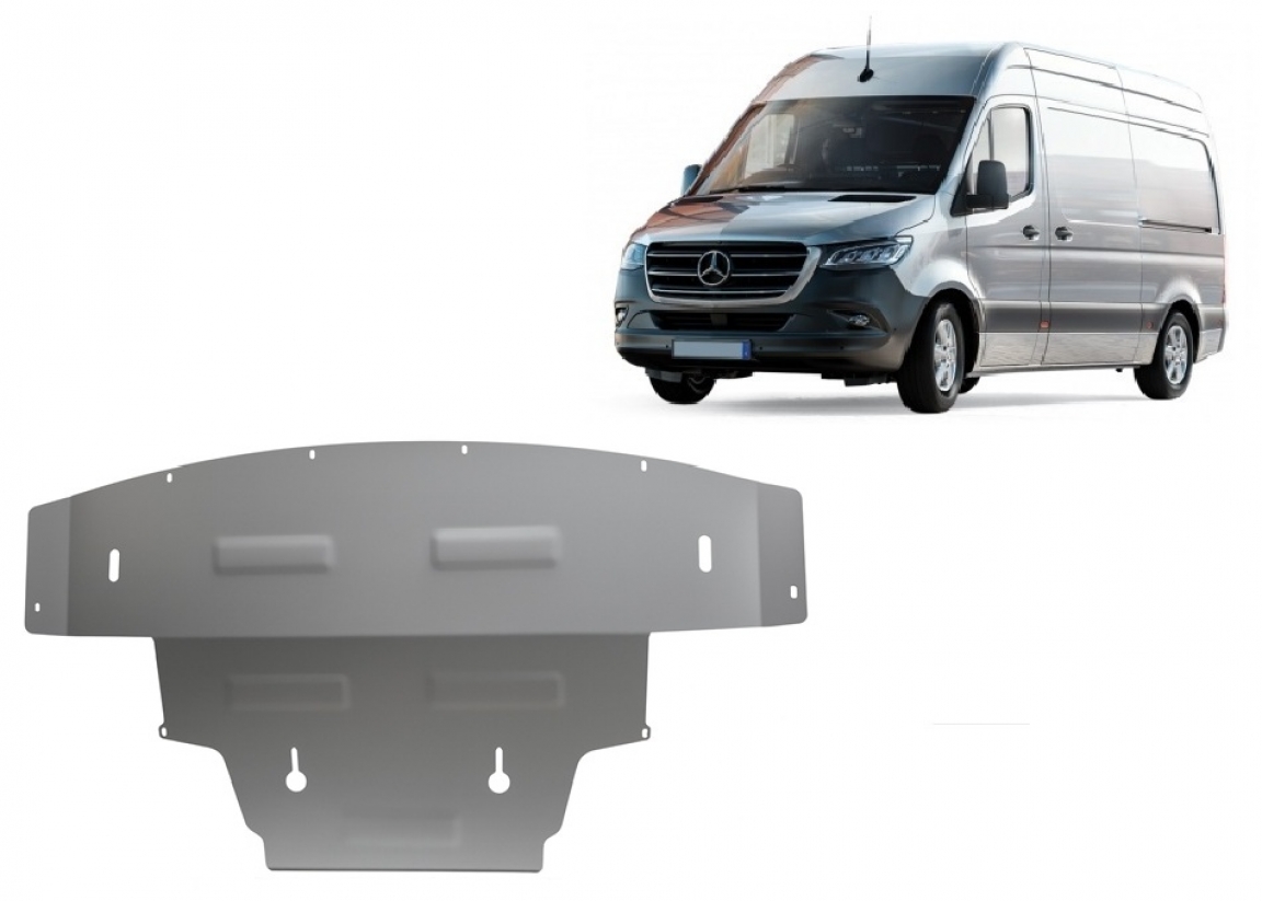 Bundplade Aluminium Motor+ | Mercedes Sprinter - RWD (2018-2026) - 2
