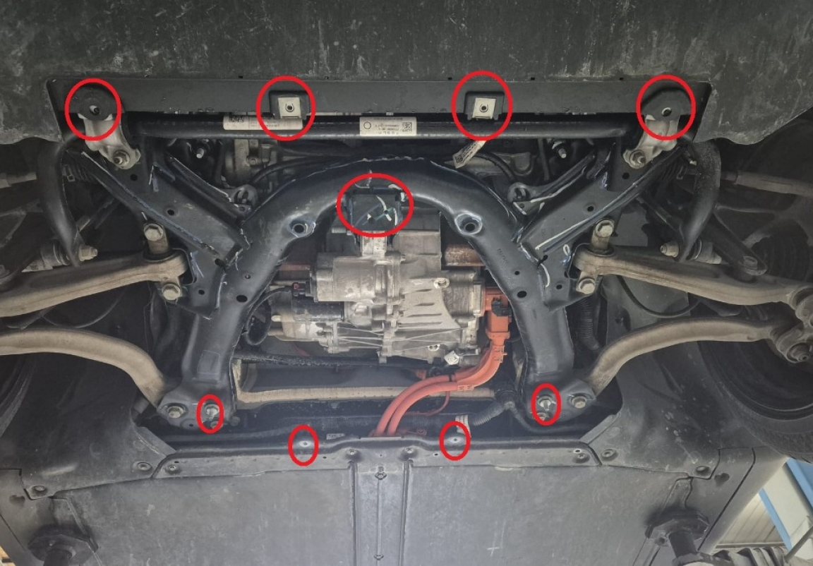 Bundplade Aluminium Forreste elMotor | Tesla Model 3 AWD (2017-2026) - 4