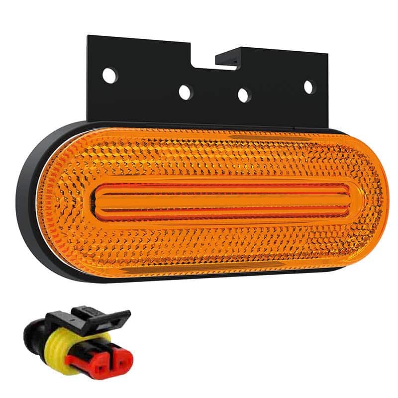 LED marker lights amber 12/36V 1.2m cable + SuperSeal
