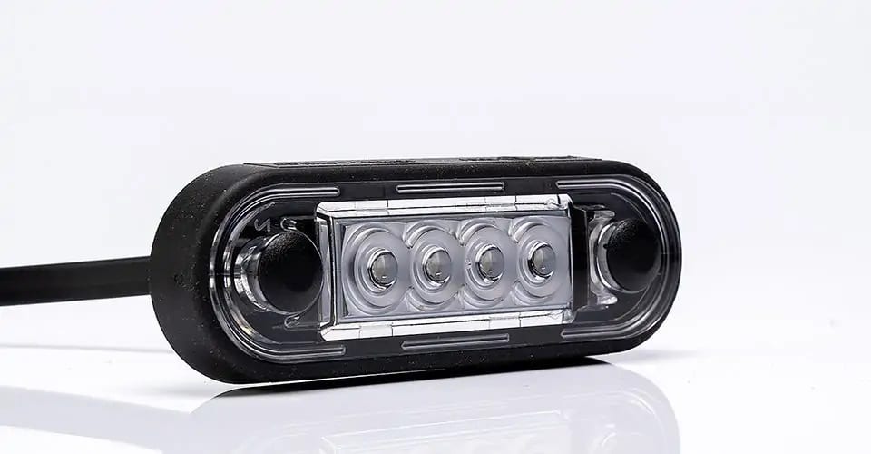 LED marker lights flush mounting amber 12-24v 5m cable - 8