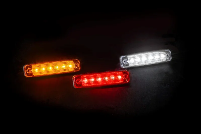LED marker lights amber 12-24v 15cm cable - 2