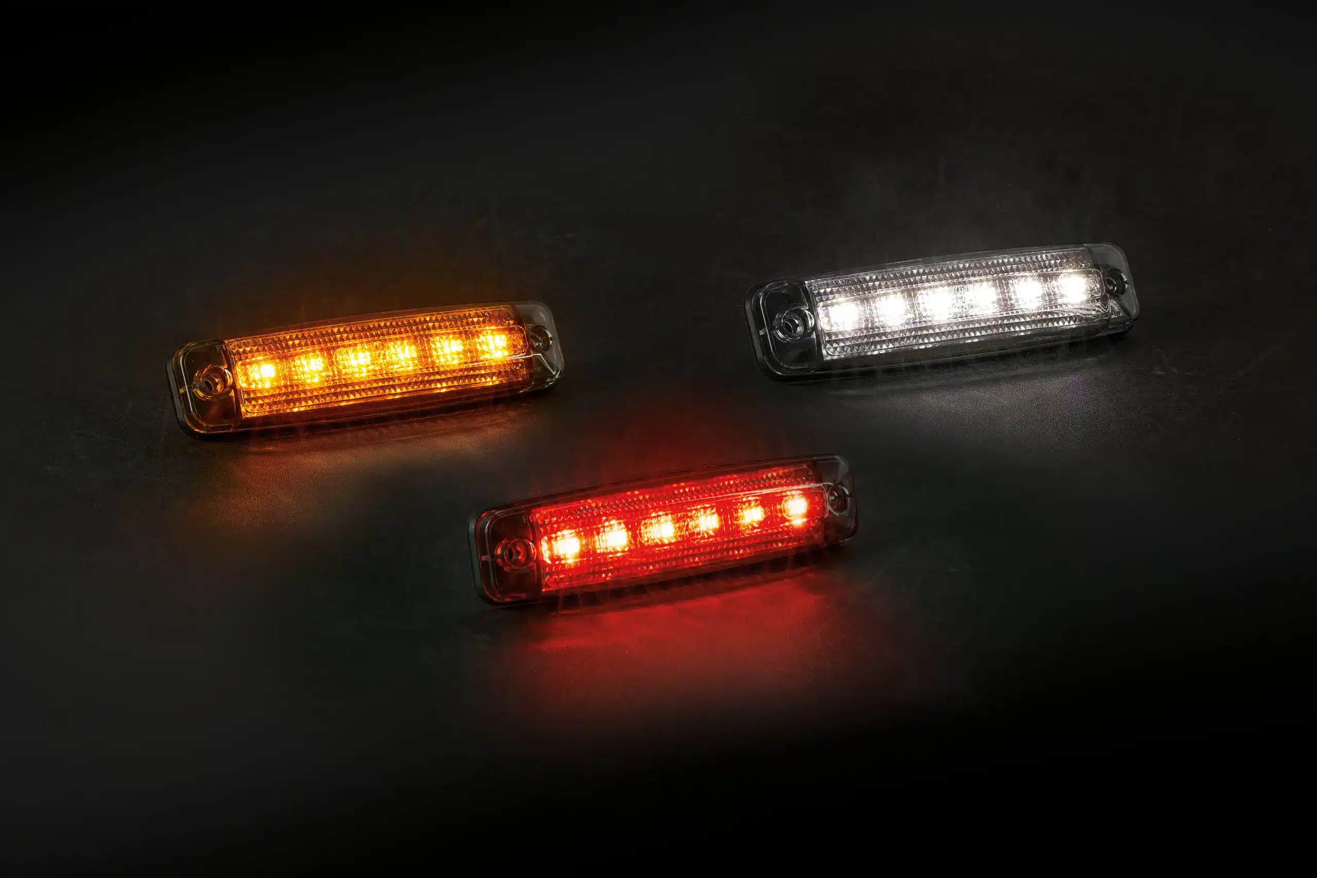 LED positionsljus | mörk-look | röd | 12-24V | 0,15m kabel - 2