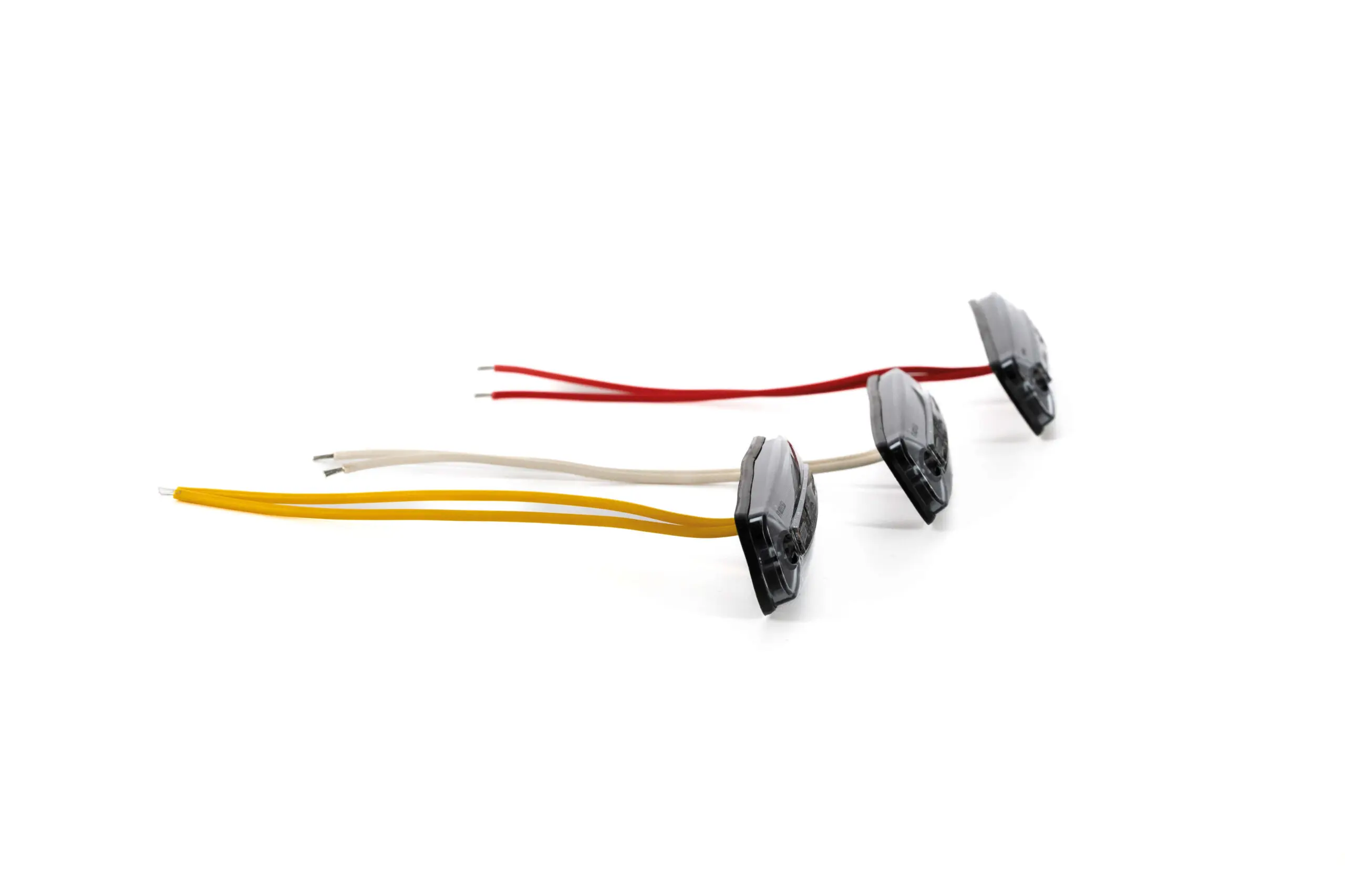 LED markeringslys | mørk-look | hvit | 12-24V | 0.15m kabel - 3