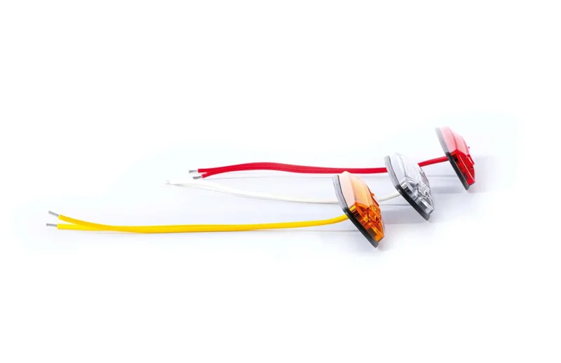 LED markeringslys hvid 12-24v 15cm kabel - 3