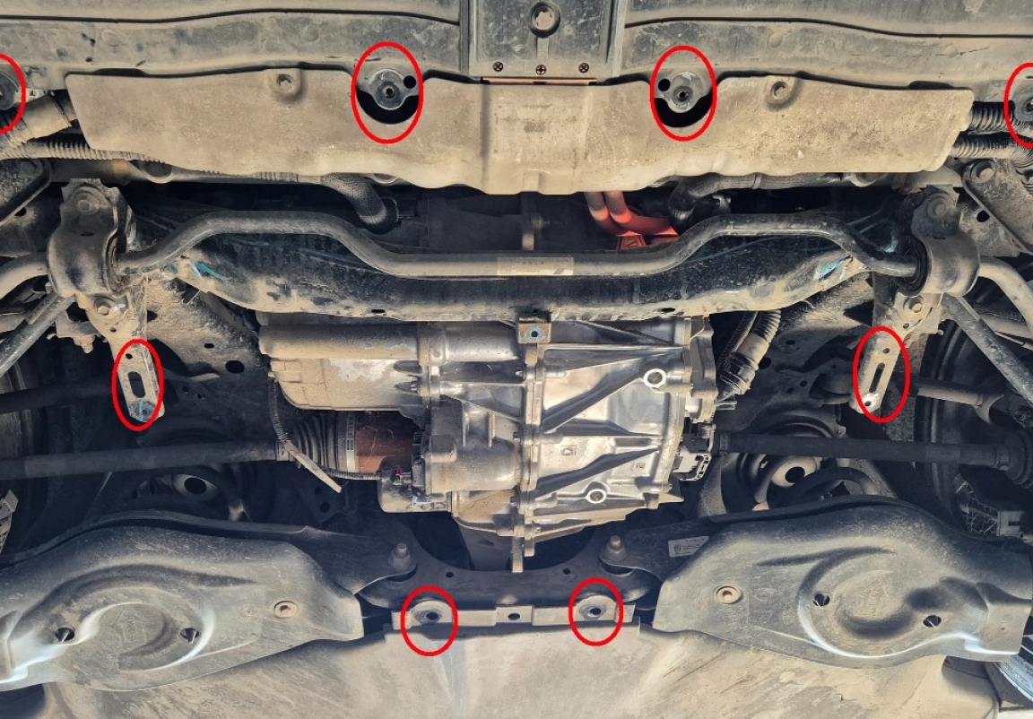 Hasplåt Aluminium Bakre elMotor | Tesla Model 3 AWD (2017-2026) - 4